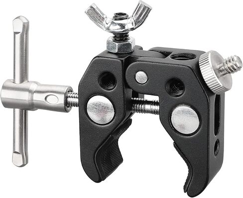 CAMVATE Super Crab Clamp مع محول برغي 1/4 "-20 و 1/4"-20 صامولة برغي جناح فراشة مثبتة يدويًا - 3062 in Saudi Arabia