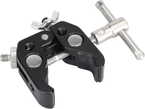 CAMVATE Super Crab Clamp مع محول برغي 1/4 "-20 و 1/4"-20 صامولة برغي جناح فراشة مثبتة يدويًا - 3062 in Saudi Arabia
