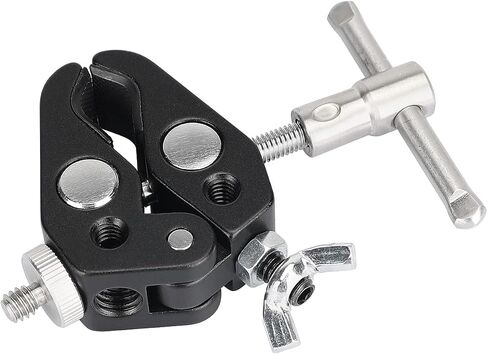 CAMVATE Super Crab Clamp مع محول برغي 1/4 "-20 و 1/4"-20 صامولة برغي جناح فراشة مثبتة يدويًا - 3062 in Saudi Arabia