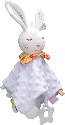 WECOOL Bunny Lovies for Babies, Baby Girl Lovey & Cute Bunny Lovey Blanket for Baby Girl Gift, Bunny Lovies Blanket Gifts for Newborn Baby Girl, Unique Baby Gift, Newborn Baby Girl Gift in Kuwait
