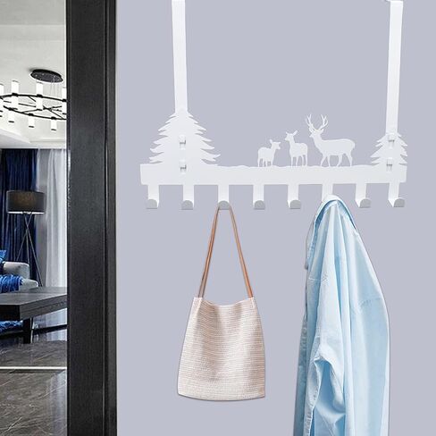 Over The Door Hanger,Over The Door Hook Door for Hanging Back of The Door Hooks Coat, Towel, Bag, Robe (Tree Black) in Saudi Arabia