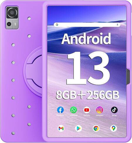 تابلت 12 بوصة، ذاكرة الوصول العشوائي 8 جيجابايت، 256 جيجابايت روم، تابلت أندرويد 13 مع حافظة مثقوبة مزخرفة، معالج ثماني النواة 2.0 جيجا هرتز، 2000 * 1200 FHD IPS، كاميرا 5 ميجابكسل + 13 ميجابكسل، 8000 مللي أمبير، نظام تحديد المواقع العالمي، واي فاي، بلوتو in Saudi Arabia