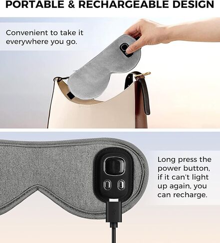 قناع العين الساخن من أروما سيزون، ضغط دافئ لاسلكي وقابل للغسل للعيون الجافة، والعينين، وMGD، والتهاب الجفن، والبردة، هدية للرجال والنساء in Kuwait