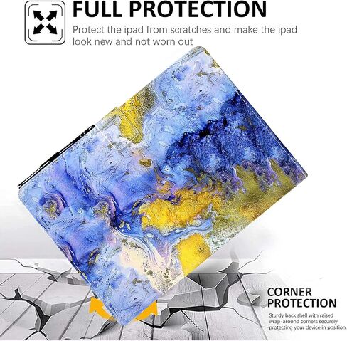 KEROM Case for iPad 9th/8th/7th Generation iPad 10.2 Case (2021/2020/2019 Model, iPad 9/8/7 Case), PU Leather Folio Folding Stand Cover Case for iPad 10.2 inch with Auto Wake/Sleep, Hummingbird in Saudi Arabia