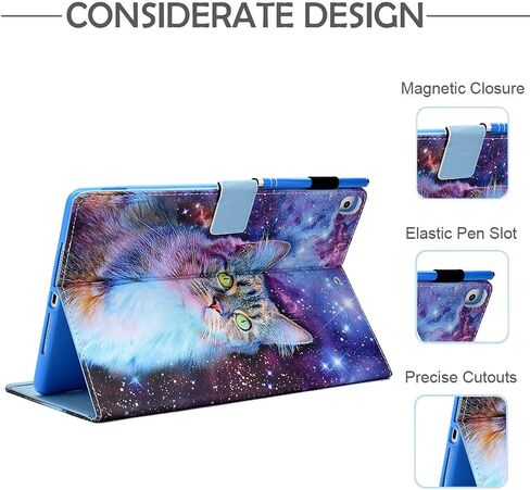 Case for iPad 9th/8th/7th Generation iPad 10.2 Case (2021/2020/2019 Model, iPad 9/8/7 Case), PU Leather Folio Folding Stand Cover for iPad 10.2 inch, Auto Wake/Sleep, Hummingbird in Saudi Arabia