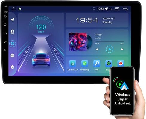 ASURE 10.1 inch Android Car Stereo Radio for Dodge Ram 1500 2009-2012,Jeep Wrangler 2007-2017,Chrysler 300C 2008-2010,Car GPS Navigation Unit with Wireless Carplay,Android Auto,1280x800 Screen in Saudi Arabia