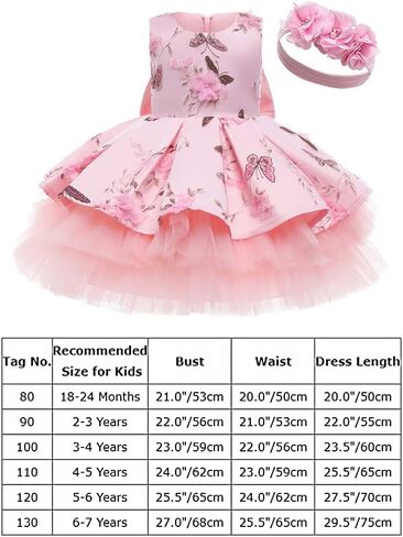IBTOM CASTLE Flower Girl Baptism Bridesmaid Dress for Kids Sequin Bowknot Tutu Communion Wedding Birthday Party Gown+Headband in Saudi Arabia