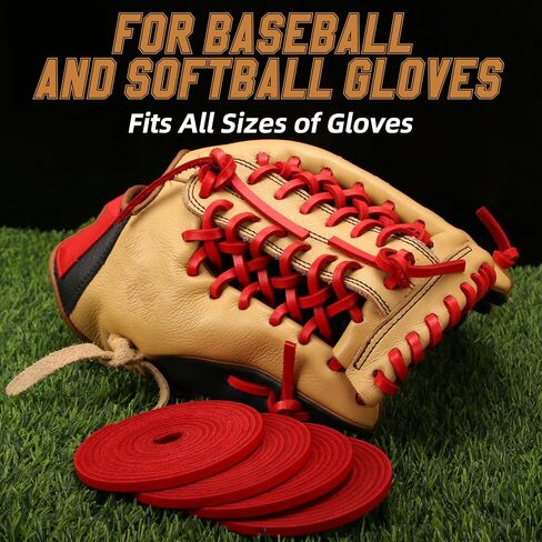 Baseball Glove Lace, Authentic Cowhide Lace 79 Inch, Perfect Quick Repair Baseball Glove Repair Lacing Kit (Blue 3Pcs) in Kuwait