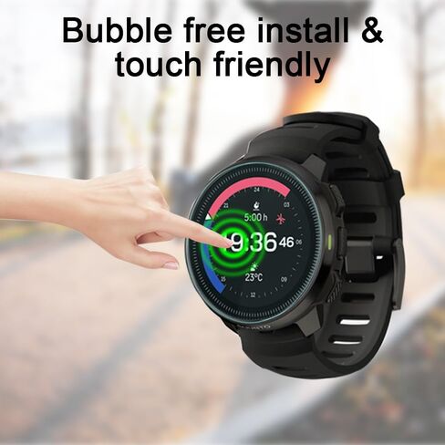 Poyiccot Compatiable for Sunto Ocean Screen Protector, 2Pack 9H Hardness Tempered Glass Screen Protector for Sunto Ocean Smartwatch [Bubble-Free] [Anti Scratch] in Saudi Arabia