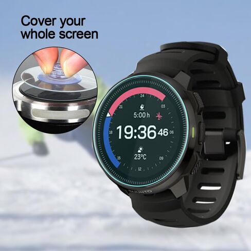 Poyiccot Compatiable for Sunto Ocean Screen Protector, 2Pack 9H Hardness Tempered Glass Screen Protector for Sunto Ocean Smartwatch [Bubble-Free] [Anti Scratch] in Saudi Arabia