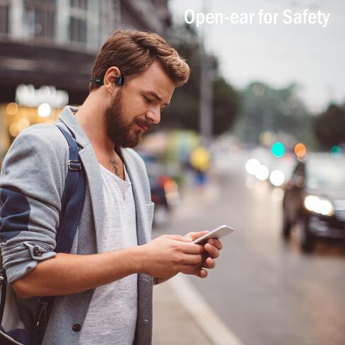 سماعات أذن مفتوحة، سماعات رأس لاسلكية تعمل بتقنية البلوتوث مع ميكروفون عازل للضوضاء، وقت تشغيل 8 ساعات، خفيفة الوزن مقاومة للتعرق للرياضة والعمل والاستخدام اليومي [محدثة] in Saudi Arabia