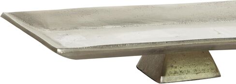 Deco 79 Contemporary Aluminum Rectangle Tray, 35" x 7" x 2", Silver in Saudi Arabia