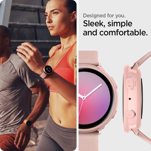 Spigen Liquid Air Armor Designed for Samsung Galaxy Watch Active 2 Case 44mm (2019) - Black in Saudi Arabia