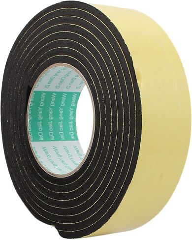 Single-Sided Foam Tape Self Adhesive, [for Home Fixtures, Daily Use] - 12mm x 1mm / 10m / White, Yellow / 1Pcs in Saudi Arabia