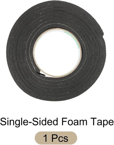 Single-Sided Foam Tape Self Adhesive, [for Home Fixtures, Daily Use] - 12mm x 1mm / 10m / White, Yellow / 1Pcs in Saudi Arabia