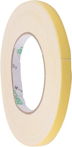 Single-Sided Foam Tape Self Adhesive, [for Home Fixtures, Daily Use] - 12mm x 1mm / 10m / White, Yellow / 1Pcs in Saudi Arabia