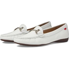 Marc Joseph New York Women's Carter Road Loafer, White Grainy, 8.5