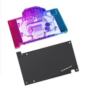 Copper GPU Water Cooling Block GPU Waterblock Graphics Card Water Cooling Block for Zotac GeFoce Gaming RTX 4070 12GB X (5V ARGB RBW Aura Effect LED Lights GPU Block with Backplate)