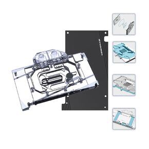 كتلة تبريد المياه GPU النحاسية GPU Waterblock بطاقة الرسومات كتلة تبريد المياه لـ Zotac GeFoce Gaming RTX 4070 12GB X (5V ARGB RBW Aura Effect LED Lights GPU Block مع لوحة خلفية)