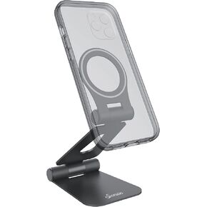 Sonix Magnetic Adjustable Cell Phone Desk Stand Pedestal Compatible with Apple MagSafe (Graphite)