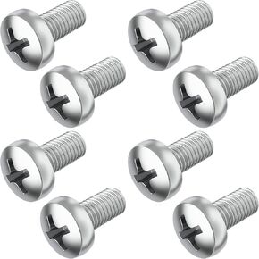Prime Ave Standard Length Stainless Steel License Plate Screws Compatible/Replacement for All BMW & Mini Models (Pack of 8) in Kuwait