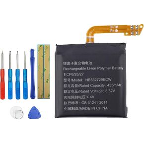 HB532729ECW Replacement Battery Compatible with Huawei Watch GT2 LTN-B19 DAN-B19 46MM with Toolkit