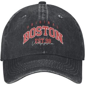 Boston Hat Men Women Unisex Baseball Caps Graphic Cap Black