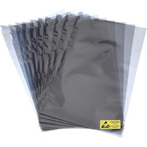 MECCANIXITY 10Pcs Anti Static Bags ESD Shielding Bag Flat Open Top Anti Static Bag for Electronic Devices 19.7x27.6 Inch(500 * 700mm)