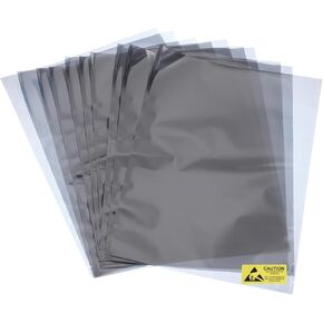 MECCANIXITY 10Pcs Anti Static Bags ESD Shielding Bag Flat Open Top Anti Static Bag for Electronic Devices 11.8x15.7 Inch(300x400mm)