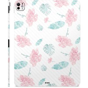 Carbon Fiber Skin Compatible with Apple iPad Pro 13 (M4) 2024 - Paper Flowers - Premium 3M Vinyl Protective Wrap Decal Cover - Easy to Apply | Crafted in The USA by MightySkins
