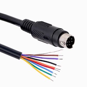 Mini DIN 8 pin Male MD8 to Wire End Connecter Adapter Cable (3mtr)