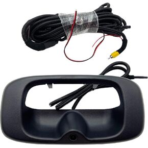 15228541 Tailgate Handle Bezel with Rear View Camera Compatible for Select Chevy & GMC Models - 1999-2007 Silverado/Sierra 1500 2500 3500 Matte Black