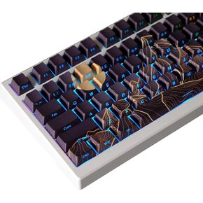 PBT Keycaps - Side Printed Keycap Set,135 Keys Double Shot Shine Through Custom Keycaps,Cherry Profile Keyboard Keycaps for Cherry MX Switches Mechanical Keyboards