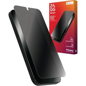 ZAGG Fusion Privacy Google Pixel 9 / Pixel 9 Pro Screen Protector - Flexible Hybrid Polymer, 2-Way Privacy Filter, Impact & Scratch Protection, EZ Apply Installation, Recycled Materials