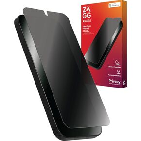 ZAGG Fusion Privacy Google Pixel 9 / Pixel 9 Pro Screen Protector - Flexible Hybrid Polymer, 2-Way Privacy Filter, Impact & Scratch Protection, EZ Apply Installation, Recycled Materials