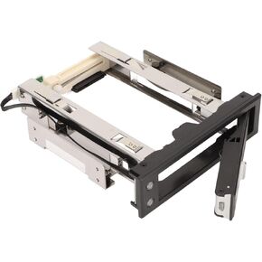 Aluminium Trayless Hot Swap Mobile Rack Backplane Single Bay Internal HDD Enclosure, Support SATA I/II/III 6Gbps for 3.5" Hard Drive SSD and 5.25" Floppy Drive
