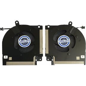 Replacement New Laptop CPU and GPU Cooling Fan for DELL Alienware X17 X17 R1 X17R1 CN-0X63JW CN-09DNWT EG50061S1-1C050-S9A EG50061S1-1C040-S9A DC12V 0.4A
