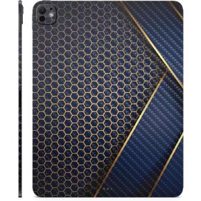Carbon Fiber Skin Compatible with Apple iPad Pro 13 (M4) 2024 - Modern Hex - Premium 3M Vinyl Protective Wrap Decal Cover - Easy to Apply | Crafted in The USA by MightySkins
