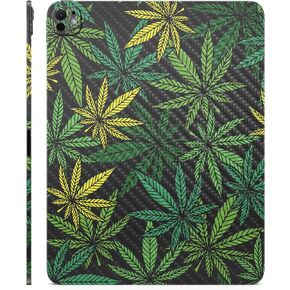 Carbon Fiber Skin Compatible with Apple iPad Pro 13 (M4) 2024 - Cannabis Culture - Premium 3M Vinyl Protective Decal Cover - Easy to Apply | Crafted in The USA by MightySkins