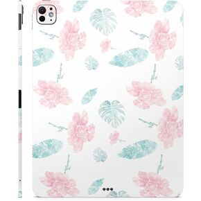 Glossy Glitter Skin Compatible with Apple iPad Pro 13 (M4) 2024 - Paper Flowers - Premium 3M Vinyl Protective Decal Cover - Easy to Apply | Crafted in The USA by MightySkins