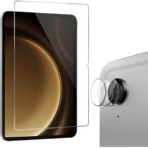 ProCase 2 Pack Screen Protectors + 3 Pack Camera Lens Protectors for Galaxy Tab S9 FE 5G/WiFi 10.9" 2023, Tempered Glass Film Guard for Galaxy S9 FE Tablet SM-X510 X516 X518