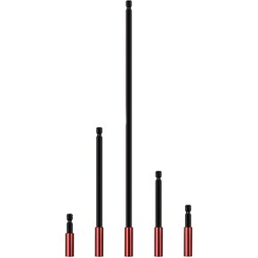 Rocaris 10 Pack Strong Magnetic Drill Bit Extension Holder, 1/4" Hex Shank, S2 Steel Magnetic Screwdriver Extension for Impact Driver, 2 inch, 2.35 inch, 4 inch, 6 inch, 12 inch
