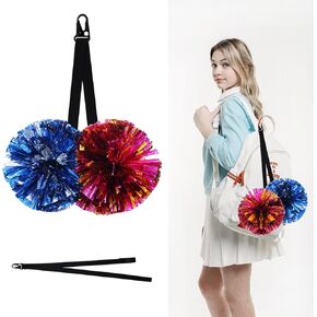 1 Pack Cheer Bow Holder, Pom Holder for Cheerleading Accessories for Cheerleading Pom Poms, Custom Made pom Holder for Teen Girls Sports (No Pom Poms)