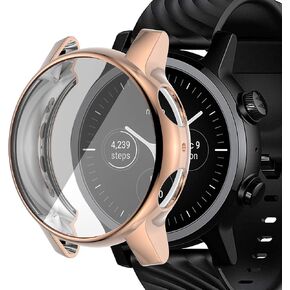 Screen Protector Case Compatible with Moto 360 3rd Gen Full Protective Case Soft Plated TPU Cover Scratch-Proof All Around Screen Cover Bumper Shell for Moto 360 3rd Gen Smartwatch (Clear)