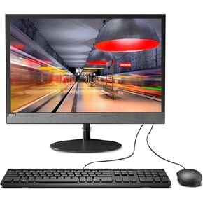 Lenovo ThinkCentre Neo 23.8" FHD All-in-One Business Desktop, Intel 6-Core 4.4GHz Processor, DVD-RW, Wired KB & Mouse, RJ-45, HDMI, Wi-Fi 6, Webcam, Windows 11 Pro, Black