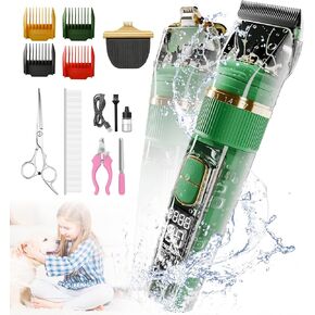 Dog Clippers for Grooming Low Noise Dog Paw and Hair Trimmer with 3-Speed Digital Display Detachable Waterproof Dog Trimmer for Grooming Rechargeble Pet Grooming Clippers for Dogs Professional