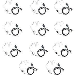 2 Way Radio Earpiece for Kenwood,Covert Acoustic Tube Earpiece Compatible with Baofeng UV-5R BF-888S BF-F8HP BF-F9 Kenwood TK-2107 TK-3107 H777 RT7 RT21 Two Way Radio 10 Pack