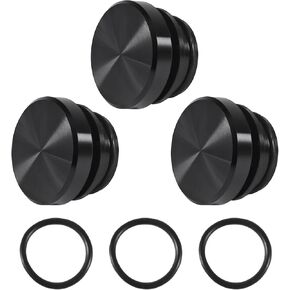 1PCS Universal Cigarette Lighter Plug Cover,Aluminum Cigarette Lighter Socket Cover Cap,Dustproof Car Cigarette Lighter Plug Parts,Waterproof Dustproof Plug,Aluminum Plugs Car Decoration-Black