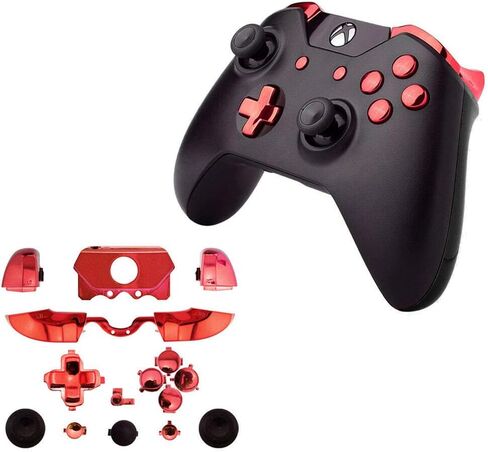 for Xbox One Elite Replacement Full Buttons Bumper Triggers T6 T8 Screwfor Xbox One Controller with 3.5mm Jack (Chrome Purple) in Kuwait