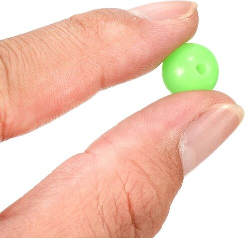 200 قطعة من خرزات الصيد المتوهجة - أدوات طُعم بيض مستديرة بلاستيكية مضيئة يمكن وضعها على أداة الصيد الخارجية (3 مم، أحمر) in Kuwait